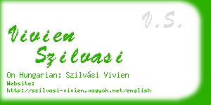 vivien szilvasi business card